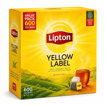 Lipton Yellow Label Tea Bags — 600 Bags Carton