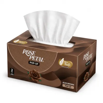 Rose Petal Jean Tissues — Brown